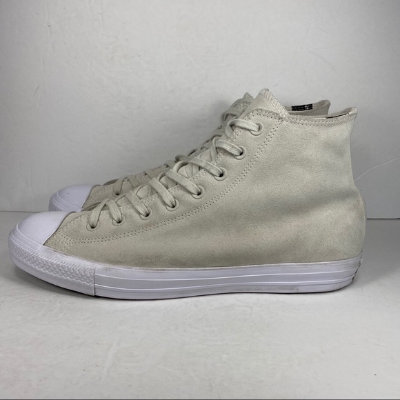 Converse | Shoes | Converse All Star High Top Cream Suede Shoe 15 | Poshmark